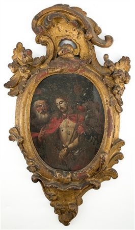 Ignoto

"Ecce Homo"
olio su rame ovale (cm 17x13)
in antica cornice in legno in