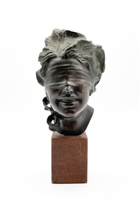 Vincenzo Aurisicchio "La dea bendata" 
scultura in bronzo su base in marmo (h cm