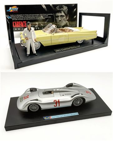 Lotto di sei modellini di automobili. Maybach 57 in scala 1:18, colore blu scur