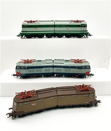 Roco Tre diverse locomotive elettriche FS: 656.064, 636.210 e 646.100 (difetti e