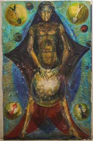 Bruno Ceccobelli “Generoso trasforma il suo trono” 1997