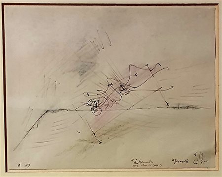 Andrè Masson “Esquisse pour Chambre avec un couple” 1965