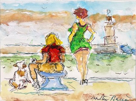 Walter Piacesi “Figure al molo” 2021