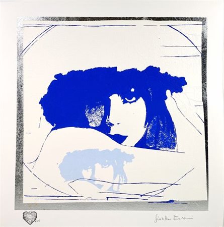 Giosetta Fioroni “Doppio liberty light blue”