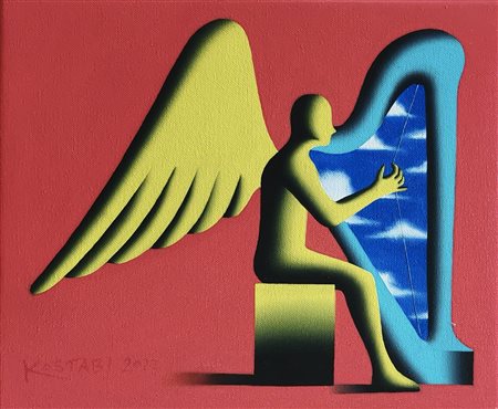 Mark Kostabi “Summoning the sky” 2022