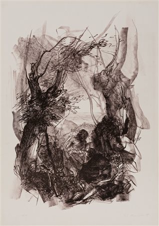 Senza titolo (Figura nel bosco)