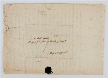 LEOPARDI Monaldo. Lettera autografa, 1837