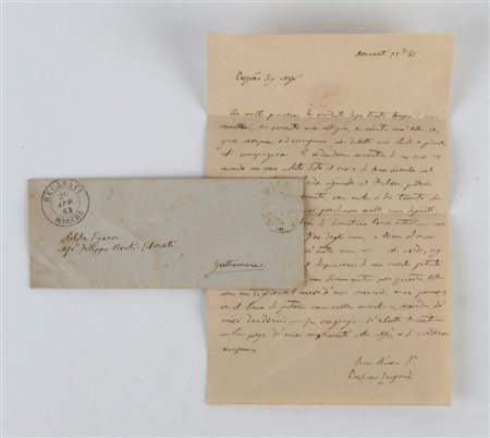 LEOPARDI Paolina. Lettera manoscritta, 1868