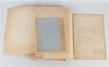 Lettere autografate provenienti dall'Archivio Bruti Liberati rivolte a uomini e donne illustri, prima metà XIX 