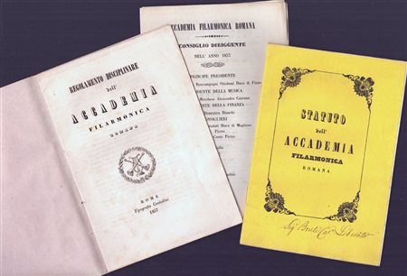 Stato dell'Accademia Filarmonica Romana, Roma: Tipografia Contedini 1857