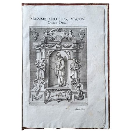 SCIPIONE BARBUÒ SONCINO, GIROLAMO PORRO. Sommario delle vite de’ duchi di Milano, così Visconti come Sforzeschi..., In Venezia, appresso Francesco Ziletti, 1584