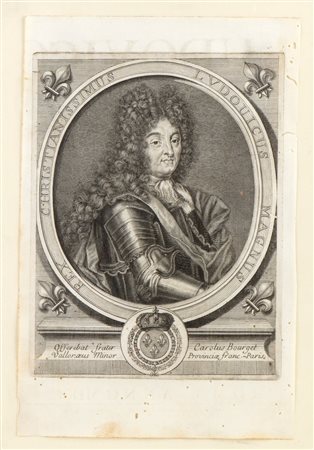 Ritratto di Ludovico XIV, anonimo artista del fine XVII secolo