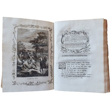 LUDOVICO ARIOSTO. Orlando Furioso di M. Lodovico Ariosto. Tomo I. [IV.], Venezia, presso Antonio Zatta, 1772-3