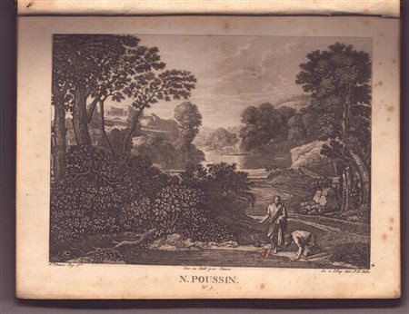 Album in 4° contenente 90 incisioni all'acquaforte di valenti incisori francesi, fine XVIII - inizi XIX secolo