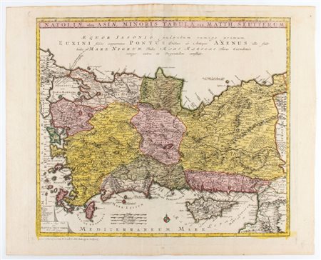 Matthaus Seutter [Asia - Turchia] Natoliae olim Asiae Minoris