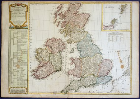 [Europa - Gran Bretagna - Irlanda]  Les Isles Britanniques : qui comprennent les Royaumes d'Angleterre, d'Ecosse et d'Irlande, 1804