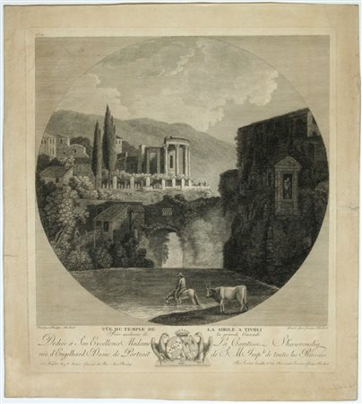 Georg Abraham Hackert Vue du Temple de La Sibille a Tivoli