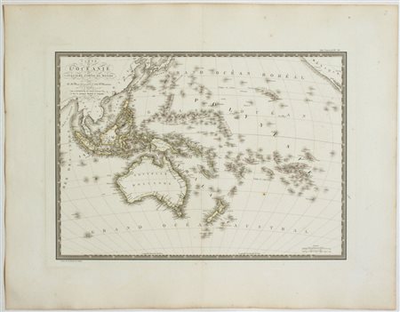 [Mondo - Australia - Oceania] Carte de l'Oceanie ou cinquieme partie du Monde, 1820