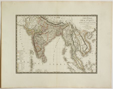 [Mondo - Asia - Indie] Carte generale des Indes en-deca et au-dela du Gange, 1821