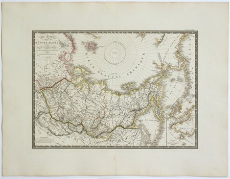 [Mondo - Russia - Groenlandia] Carte generale de la Russie d'Asie et des regions polaires boreales, 1821