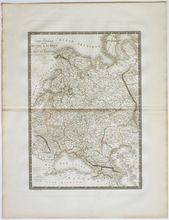 [Europa - Polonia] Carte generale de la Russie d'Europe et du Royaume de Pologne, 1821