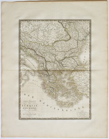 [Europa - Grecia - Turchia] Carte generale de la Turquie d'Europe, 1820