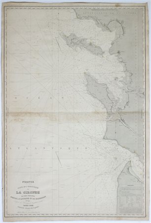 [Carte nautiche - Europa - Francia] Carte de l'Embouchure de la Gironde et des pertuis Breton, d'Antioch et de Maumusson, 1853