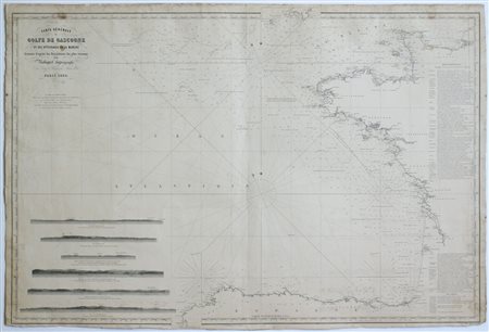 [Carte nautiche - Europa - La Manica] Carte générale de la Golfe de Gascogne et des atterrages de la Manche, 1852