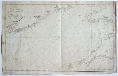 [Carte nautiche - Europa - Irlanda - Gran Bretagna] Carte Reduite de l'entrée de la Mer d'Irlande et du Canal de Bristol, 1797