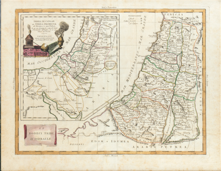  Antonio Zatta (1722 - 1804) Terra di Canaan ov. Terra promessa ad Abramo, e a suoi posteri..., 1785