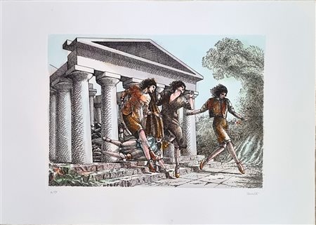 MORELLI VINCENZO Bagnacavallo 1896 - Bogliaco 1976 "Senza titolo"