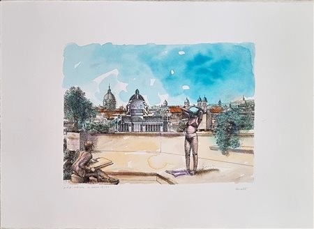 MORELLI VINCENZO Bagnacavallo 1896 - Bogliaco 1976 "Senza titolo"