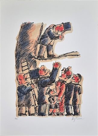 BORGHESE FRANZ Roma 1941 - 2005 "Senza titolo"