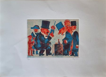 BORGHESE FRANZ Roma 1941 - 2005 "Senza titolo"