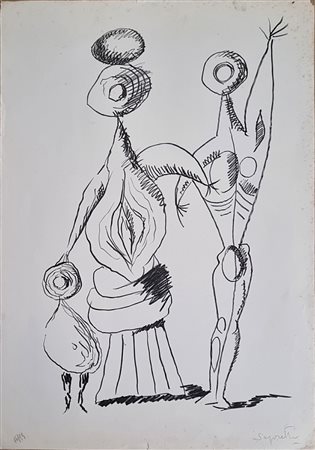 SAPORETTI ADOLFO Ravenna 1907 - Milano 1974 "Senza titolo"