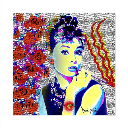 MURGIA MARIA Sassari 1935 "Serie Pop Art: Audrey Hepburn"