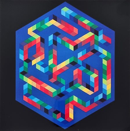 VASARELY VICTOR Ungheria 1906 - Parigi 1997 "Babel-3"