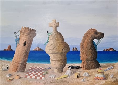 APHEL FABIO Cavalese (TN) 1957 "Scacchi da scalare"