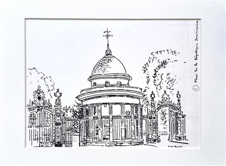 TAMBURI ORFEO Jesi 1910 - Parigi 1994 "Place de la Republique Dominicaine"