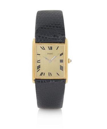 PIAGETPIAGET ANNI '70. C. n. 261213 rettangolare in oro giallo 18 kt con...