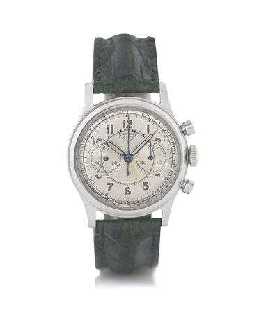 HEUERHEUER CRONOGRAFO ANNI '40.C. n. 58930 in acciaio con fondello a vite e...