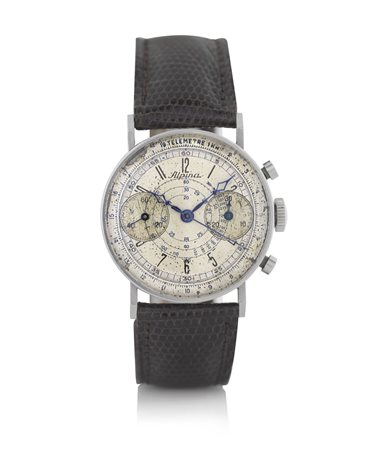 ALPINAALPINA CRONOGRAFO ANNI '40 CA.C. n. 126043 in acciaio con pulsanti...