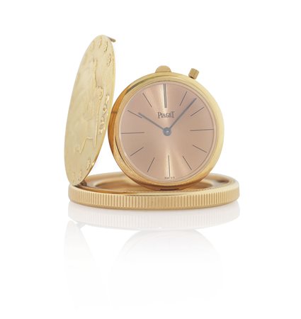 PIAGETPIAGET ANNI '60. C. extra-piatta in oro giallo 18 kt con corona a ore 1...