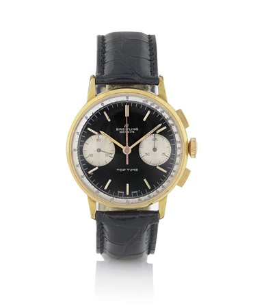 BREITLINGBREITLING TOP TIME CRONOGRAFO ANNI '70.C. laminata in oro giallo con...