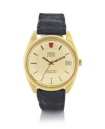 OMEGAOMEGA SEAMASTER ELECTRONIC ANNI '70.C. tonneau in oro giallo 18 kt con...