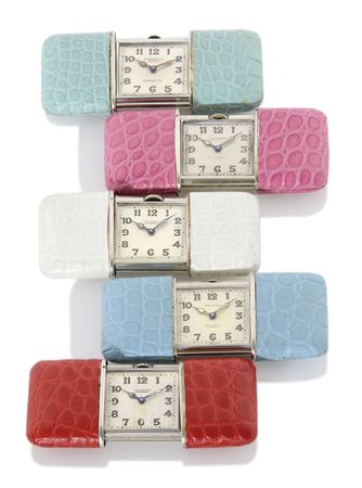 MOVADOCINQUE MOVADO ERMETO ANNI '30. C. in argento con rivestimento in pelle...