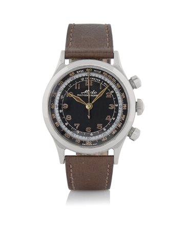 MIDOMIDO CRONOGRAFO ANNI '50. C. n. 730806 in acciaio con fondello a vite e...