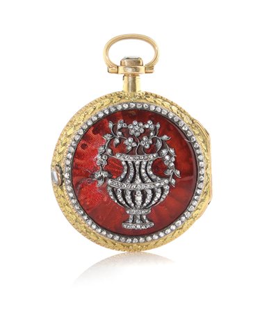 ANONIMOGODEFROY A PARIS N. 236 "RIPETIZIONE QUARTI" 1790 CA. C. in oro giallo...