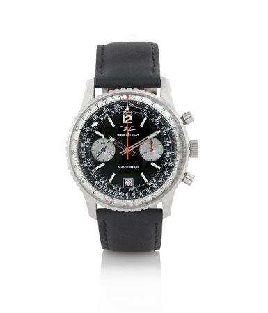 BREITLINGBREITLING NAVITIMER CRONOGRAFO ANNI '70.C. in acciaio con pulsanti...