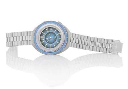 JAEGER LE COULTREJAEGER LE COULTRE MEMOVOX ANNI '70. C. ovale in acciaio con...